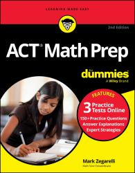 ACT Math Prep for Dummies : Book + 3 Practice Tests Online