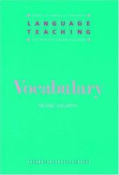 Language Teaching: Vocabulary : A Scheme for Teacher's Education