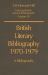 British Literary Bibliography, 1970-1979 : A Bibliography