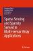 Sparse Sensing and Sparsity Sensed in Multi-Sensor Array Applications