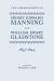 The Correspondence of Henry Edward Manning and William Ewart Gladstone : Volume One 1833-1844