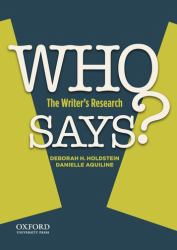 Who Says? : The Writer's Research