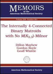 The Internally 4-Connected Binary Matriods with No M(K3,3)-Minor