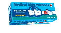 Medical Abbreviations Flash Cards - 1000 Cards : A QuickStudy Reference Tool