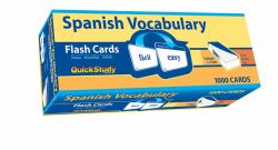 Spanish Vocabulary Flash Cards (1000 Cards) : A QuickStudy Reference Tool