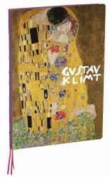 TeNeues - A4 Notebook: the Kiss by Gustav Klimt, Hardcover - 230 Dot-Grid Pages with Exposed Lay Flat Binding, Three Ribbon Markers : Large Format Hardcover A4 Style Notebook with Special Features