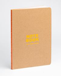 TeNeues - A5 Notebook:Kraft and Neon Orange, Paperback - 140 Lined Pages with Lay Flat Binding : Our A5 Size Standard Paperback Notebook