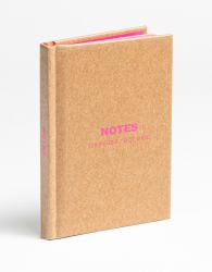 TeNeues - Mini Notebook: Kraft and Neon Pink, Hardcover, 120 Dot-Grid Pages with Lay Flat Binding : Pocket Size Mini Hardcover Notebook with Painted Edge Paper