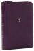 NKJV, Compact Paragraph-Style Reference Bible, Leathersoft, Purple with Zipper, Red Letter, Comfort Print : Holy Bible, New King James Version