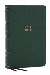 NKJV, Single-Column Reference Bible, Verse-By-verse, Red Letter, Comfort Print [GREEN]