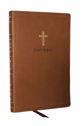 KJV Holy Bible: Ultra Thinline, Brown Leathersoft, Red Letter, Comfort Print : King James Version