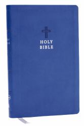 NKJV Value Ultra Thinline Bible, Leathersoft, Blue, Red Letter, Comfort Print