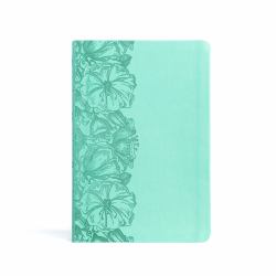 CSB Large Print Thinline Bible, Value Edition, Light Teal LeatherTouch