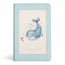 KJV Great and Small Bible, Baby Blue LeatherTouch : A Keepsake Bible for Babies