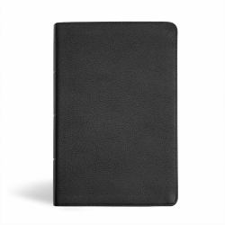 KJV Personal Size Giant Print Bible, Black Genuine Leather, Indexed