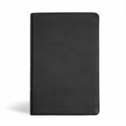 KJV Personal Size Giant Print Bible, Black Genuine Leather