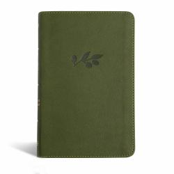 NASB Personal Size Bible, Olive LeatherTouch