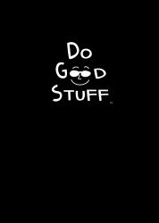 Do Good Stuff : Journal (Black Cover)