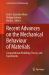 Recent Advances on the Mechanical Behaviour of Materials : Computational Modelling, Theory, and Experiments