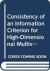 Consistency of an Information Criterion for High-Dimensional Multivariate Regression