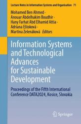 Information Systems and Technological Advances for Sustainable Development : Proceedings of the Fifth International Conference DATA2024, Kosice, Slovakia