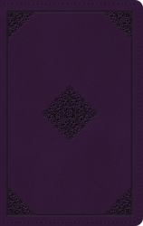 ESV Large Print Personal Size Bible (TruTone, Lavender, Ornament Design)