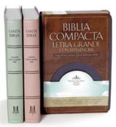 RVR 1960 Biblia Compacta Letra Grande con Referencias - Blush