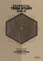 The NKJV Essential Teen Study Bible, Gray Cork LeatherTouch