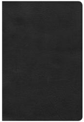 CSB Giant Print Reference Bible, Black LeatherTouch