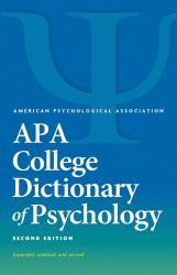 APA College Dictionary of Psychology