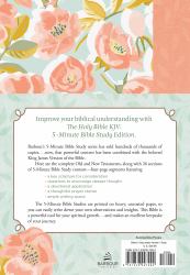 The Holy Bible KJV: 5-Minute Bible Study Edition (Summertime Florals)