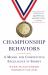 Championship Behaviors : A Model for Competitive Excellence in Sports