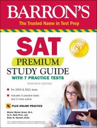 SAT Premium Study Guide with 7 Practice Tests