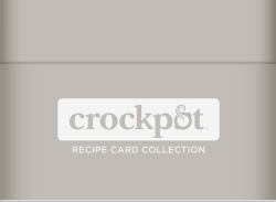 Crockpot Recipe Card Collection Tin (Mushroom)