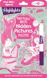 Mermaid Neon Hidden Pictures Puzzles