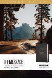 The Message : Large Print (Leather-Look, Desert Night Black)