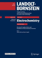 Electrochemistry : Electrical Conductivities and Equilibria of Electrochemical Systems