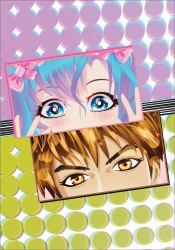 Manga Eyes Dotted Notebook