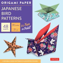 Origami Paper - Japanese Bird Patterns - 8 1/4 - 48 Sheets : Tuttle Origami Paper: Origami Sheets Printed with 8 Different Designs: Instructions for 7 Projects Included