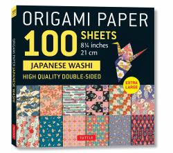 Origami Paper Japanese Washi 100 Sheets 21cm : High Quality Double-Sided