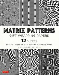 Matrix Patterns Gift Wrapping Papers - 12 Sheets : 18 X 24 Inches (45 X 61 Cm) Wrapping Paper