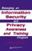 Managing an Information Security and Privacy Awareness and Training Program