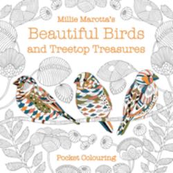 Mille Marotta's Beautiful Birds and Treetop Treasures Pocket Colouring