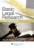 Basic Legal Research : Tools and Strategies