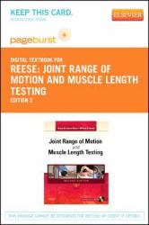 Joint Range of Motion and Muscle Length Testing - Pageburst Retail (User Guide and Access Code)