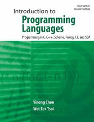 Introduction to Programming Languages : Programming in C C++ Scheme Prolog C# and SOA