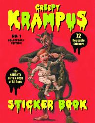 Creepy Krampus Sticker Book : 72 Reusable Stickers for Naughty Girls and Boys of All Ages