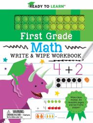 Ready to Learn: First Grade Math Write and Wipe Workbook with Popper