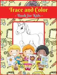 Trace and Color Book for Kids V3 : Activity Book for Children, 20 Unique Designs, Perfect for Kids Ages 4-8. Easy, Large Picture for Drawing with Dot Instructions. Great Gift for Boys and Girls