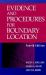 Evidence and Procedures for Boundary Location